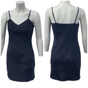 Gracia Black Sleeveless Spaghetti Strap Bodycon Formal Cocktail Mini Dress S